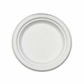 Americareroyal PrimeWare 7 in. Heavy Weight Plate Natural White Bagasse, 5PK PL-07